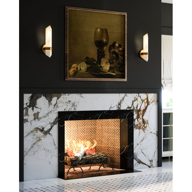 Valencia Urban Bronze Alabaster Stone Bath Sconce