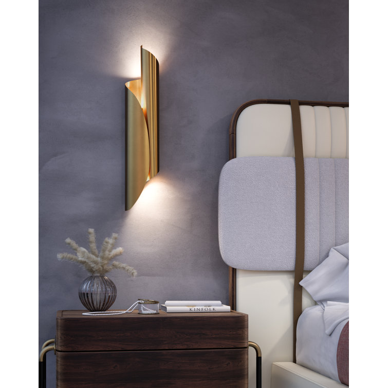 Vintage Brass 27" Dimmable Outdoor Wall Sconce