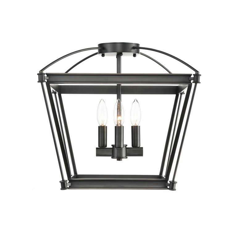 Urban Bronze 4-Light Semi Flush Mount Fixture
