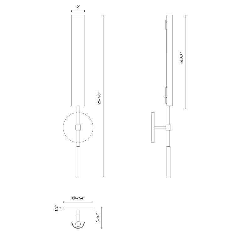 Urban Bronze Dimmable LED Bath Sconce