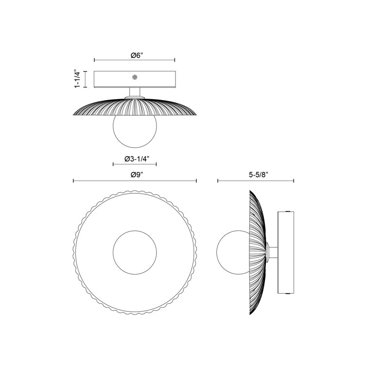 Matte Black Glass Dimmable LED Vanity Sconce