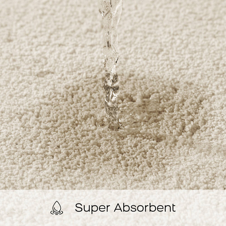 Taupe Microfiber Quick Dry Bath Rug