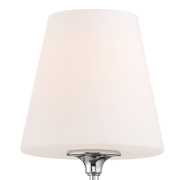 Sylvan Chrome 3-Light Vanity with Glass Shades