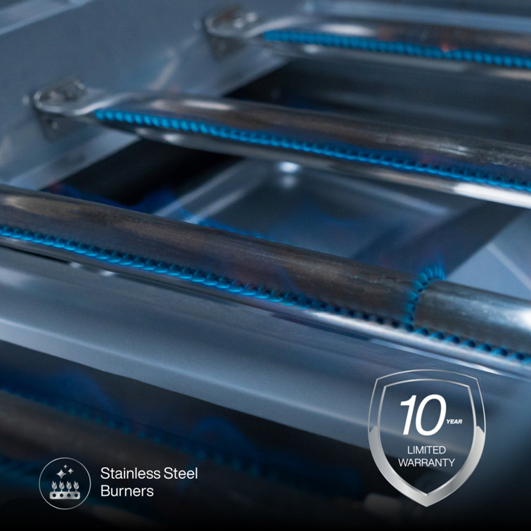 Spire 36-Inch Stainless Steel Built-In 6-Burner Natural Gas Grill