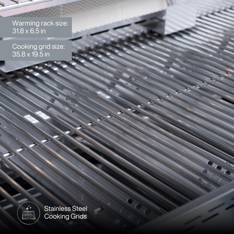 Spire 36-Inch Stainless Steel Built-In 6-Burner Natural Gas Grill