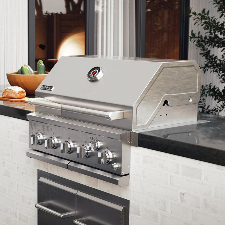 Spire 30" Stainless Steel 5-Burner Built-in Gas Grill