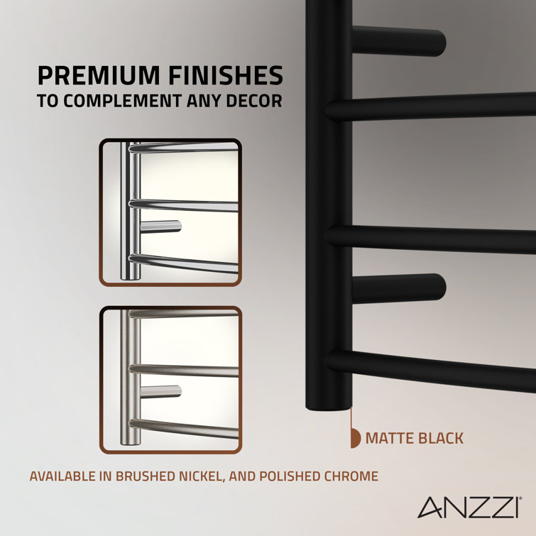 Matte Black Stainless Steel Wall Mounted Towel Warmer