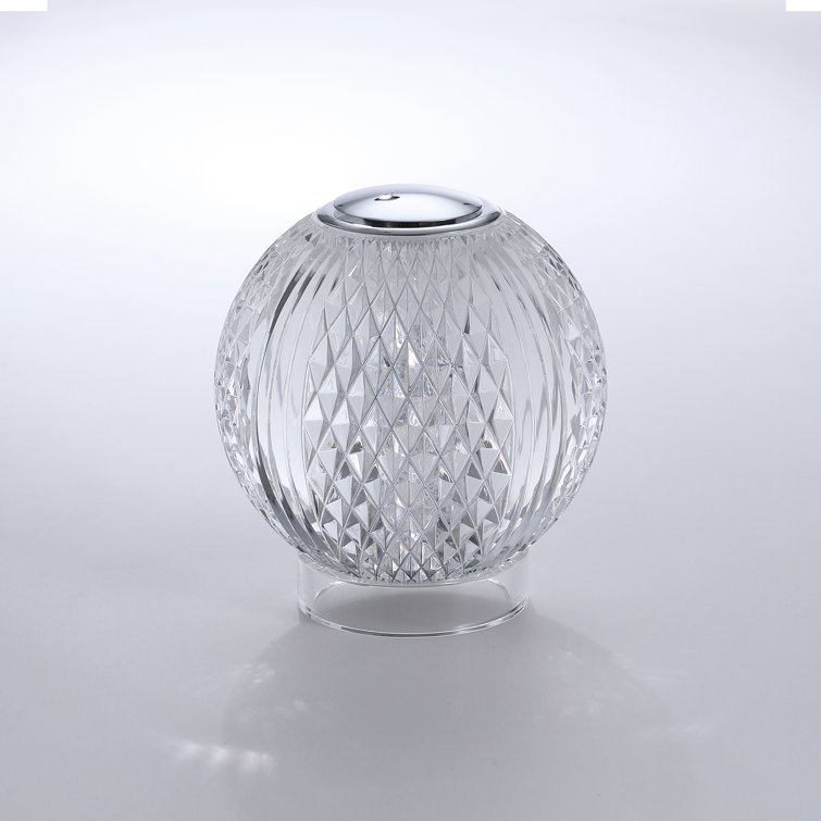 Marni Polished Nickel and Clear Globe Table Lamp