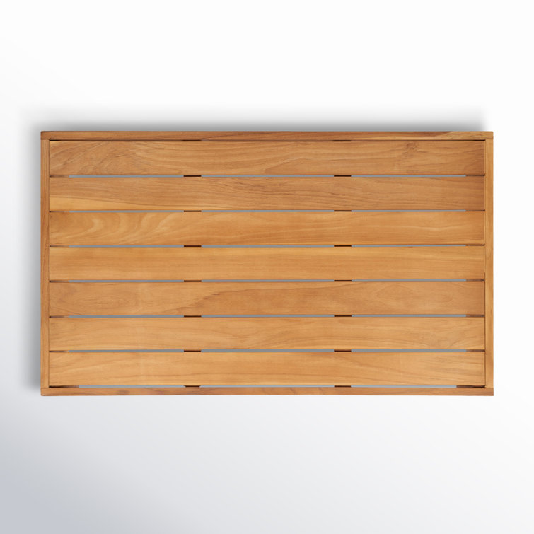 Natural Teak Rectangular Outdoor Coffee Table