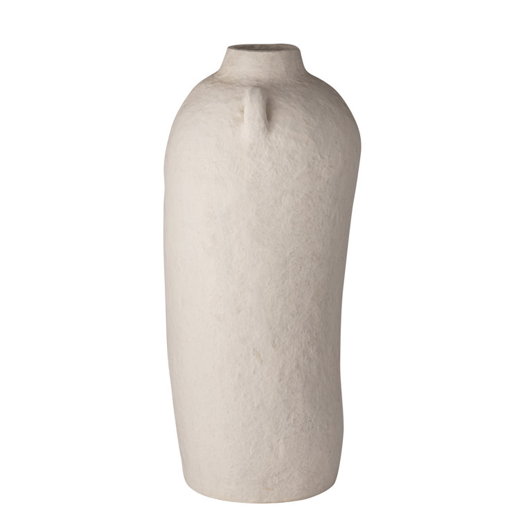 Amphora White Ceramic Water Resistant Table Vase