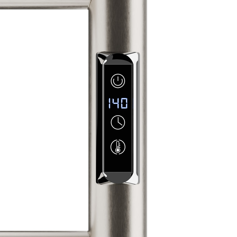 Brushed Nickel 10-Bar Wall Mounted Towel Warmer