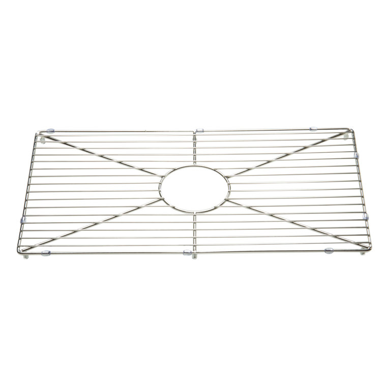 Stainless Steel Kitchen Sink Grid with Center Cutout