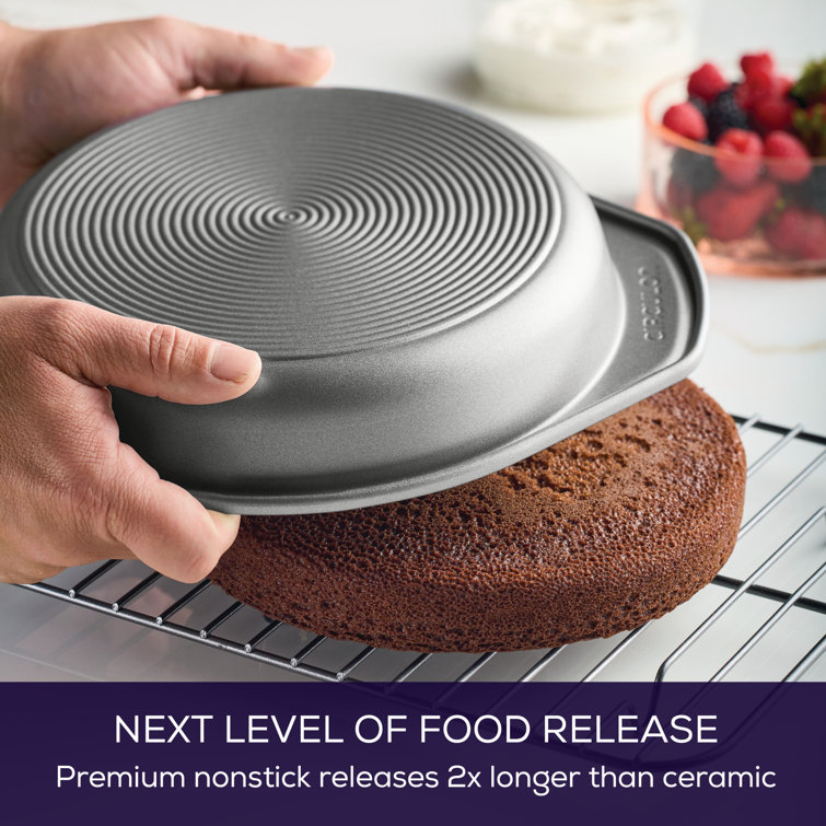 Circulon 9-Inch Gray Nonstick Round Aluminum Cake Pan