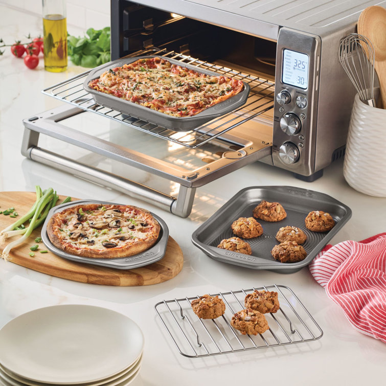 Circulon Total Gray Nonstick Toaster Oven and Pizza Pan Set, 4 Piece