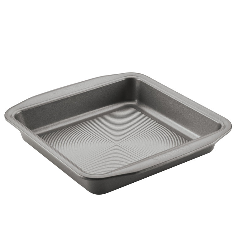 Gray Stainless Steel Nonstick Square Cake Pan, 9 Inch