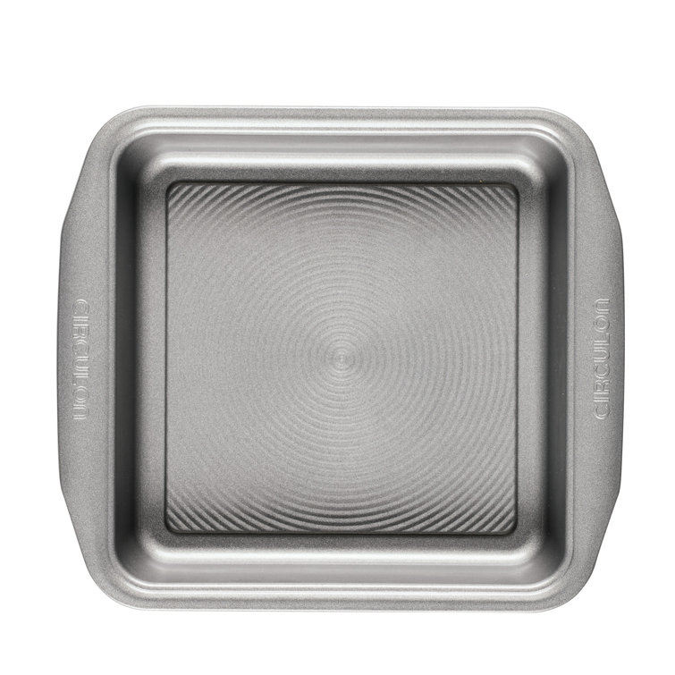 Gray Stainless Steel Nonstick Square Cake Pan, 9 Inch