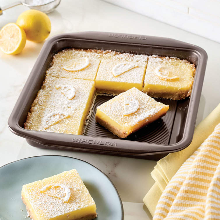 Gray Stainless Steel Nonstick Square Cake Pan, 9 Inch