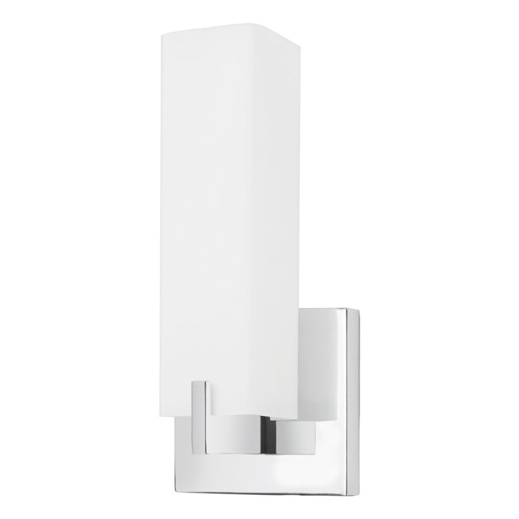 Stratford Compact Chrome LED Wall Sconce with Dimmable Light