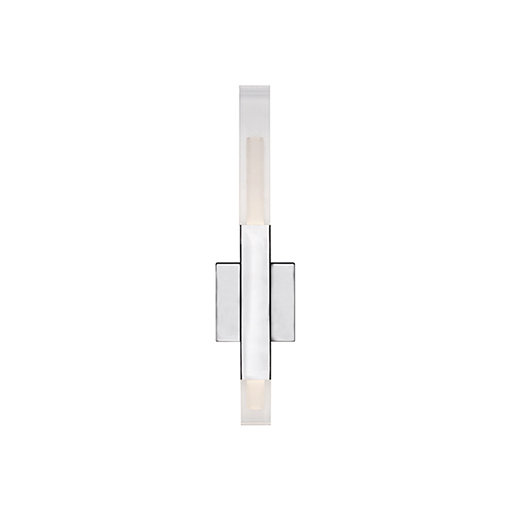 Martelo Chrome LED Dimmable Wall Sconce with Acrylic Accents