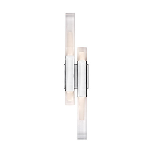 Martelo 21" Chrome Dimmable Direct Wired Sconce