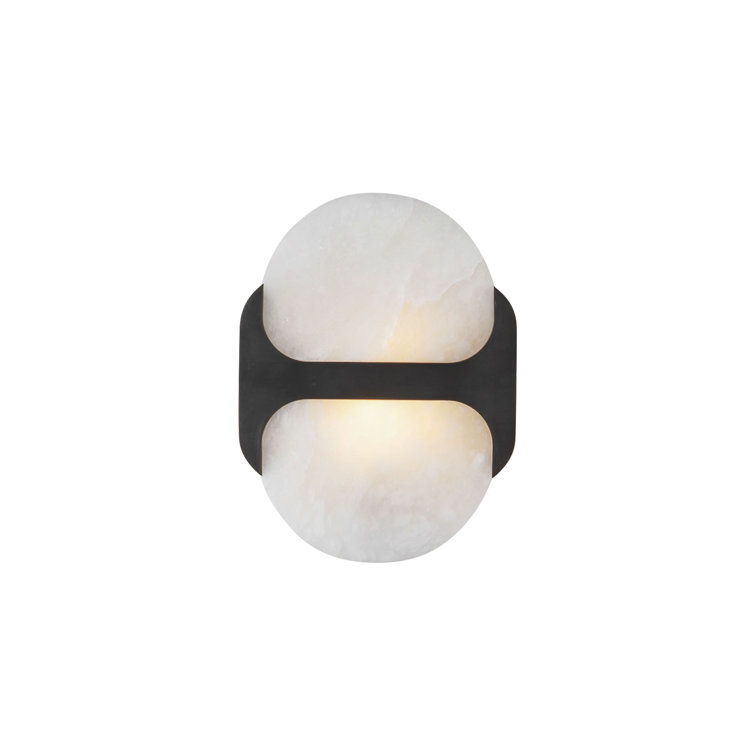 Urban Bronze Alabaster Diffuser Wall Sconce