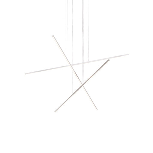 Vega Minor Sleek Aluminum 41'' LED Linear Kitchen Pendant - White