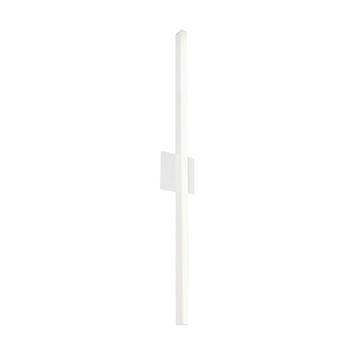 Vega 37" White Aluminum LED Dimmable Wallchiere