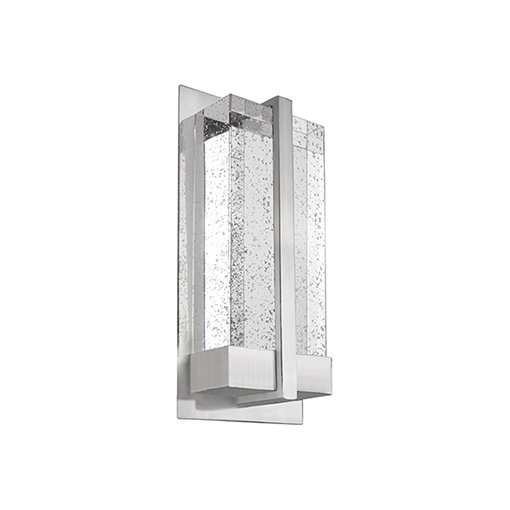 Chrome 12" Dimmable Direct Wired Wall Sconce