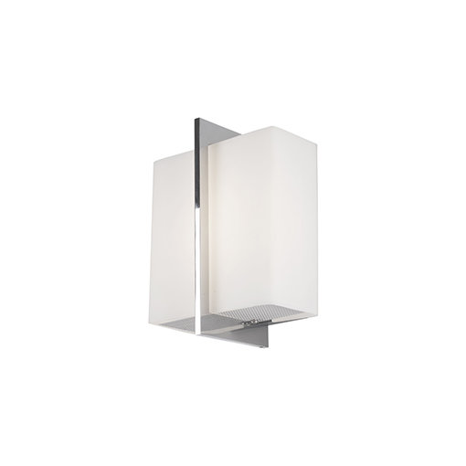Chrome Geometric Dimmable LED Wall Sconce