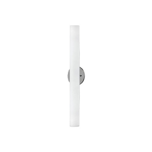 Elegance Brushed Nickel 24" LED Dimmable Sconce with White Opal Glass
