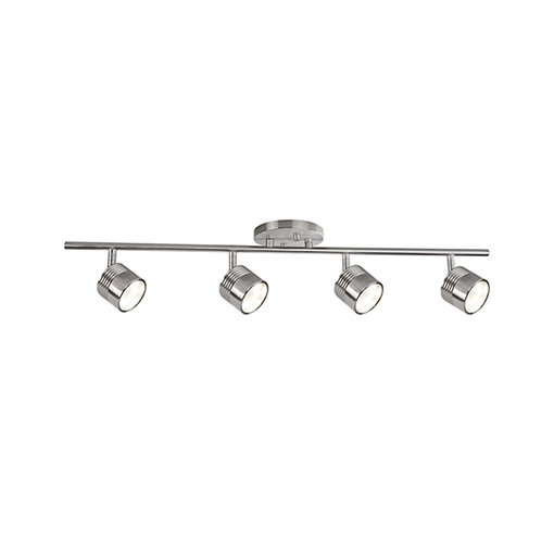 Lyra 30.5" Brushed Nickel 4-Light LED Track Kit