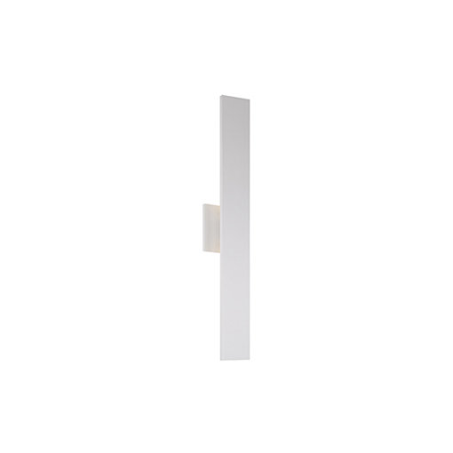 Vesta Minimalist White LED Wall Sconce 28" Aluminum