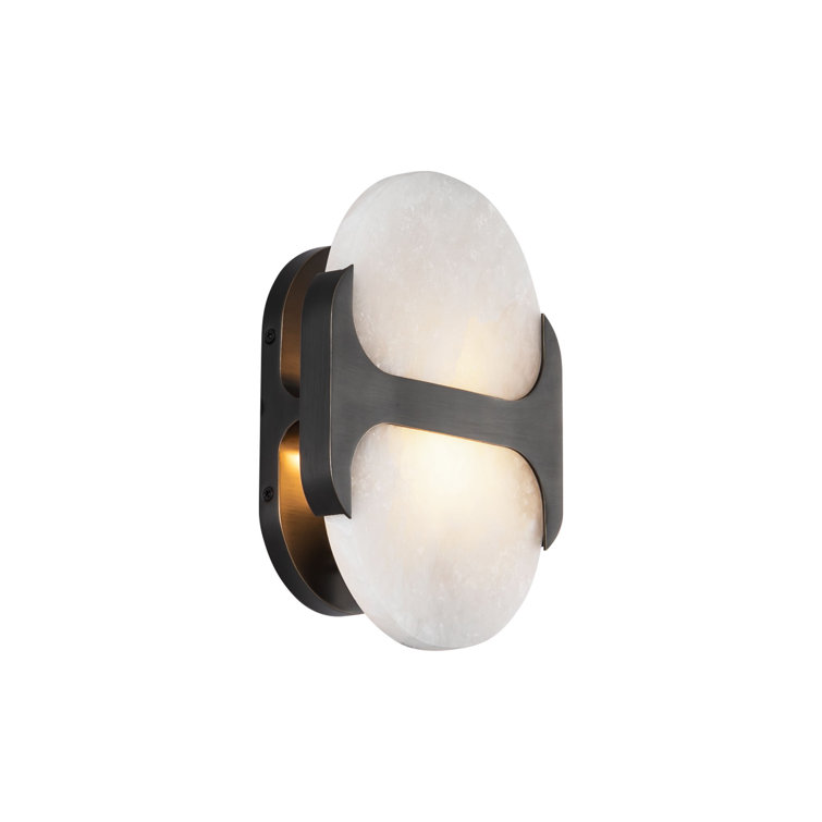 Urban Bronze Alabaster Diffuser Wall Sconce