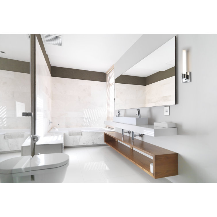 Rona Sleek Black Aluminum LED Dimmable Wall Sconce