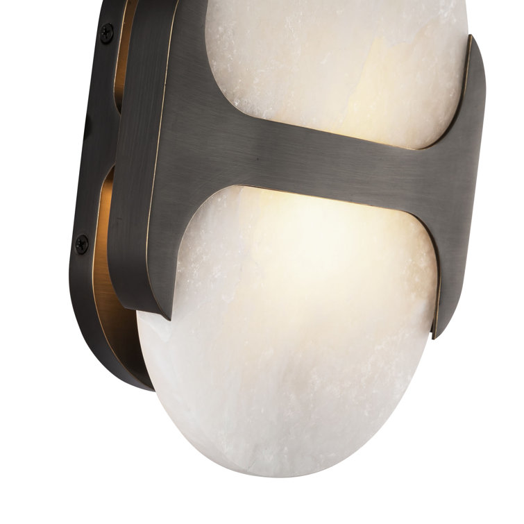 Urban Bronze Alabaster Diffuser Wall Sconce