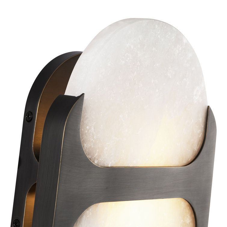 Urban Bronze Alabaster Diffuser Wall Sconce