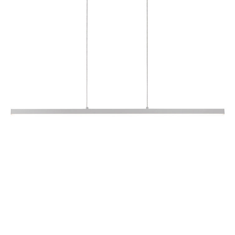 Vega Slim 56" LED Linear Kitchen Island Pendant in Brushed Nickel