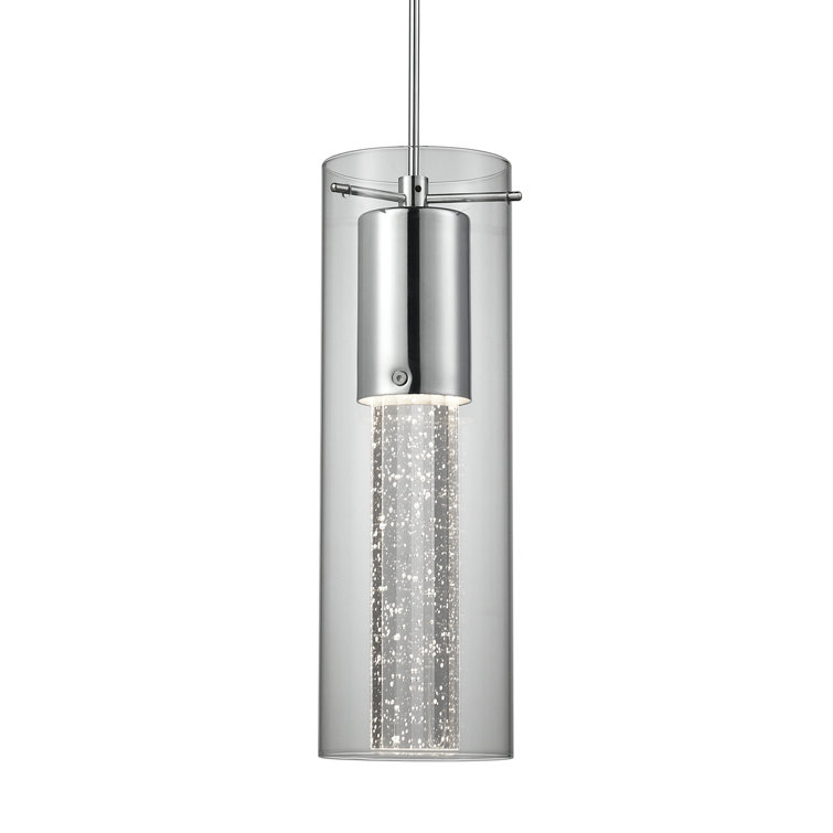 Chrome Glass Mini LED Pendant Light