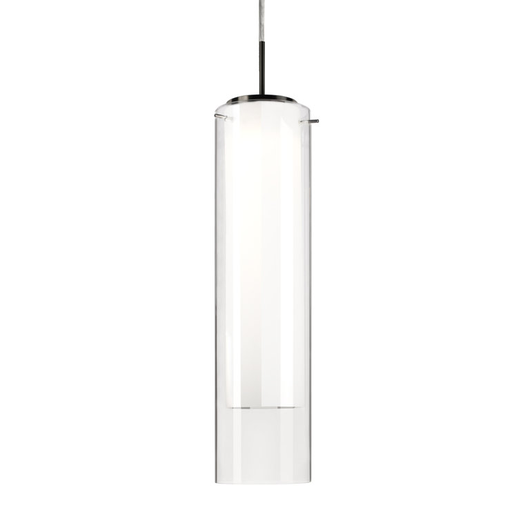 Verona Brushed Nickel Glass LED Pendant Light