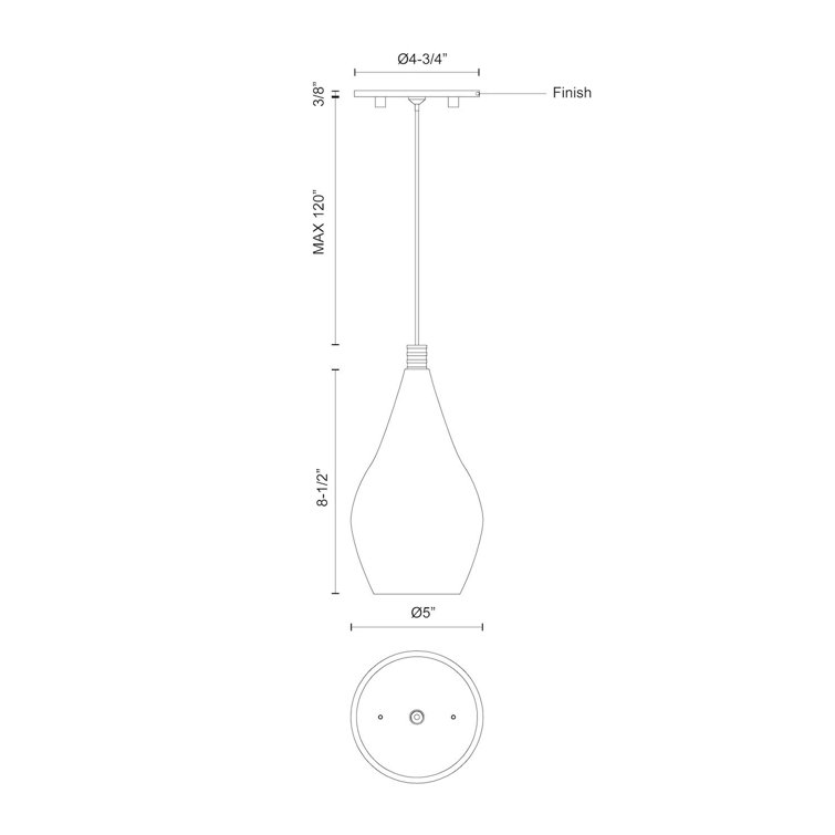 Victoria Elegance Chrome LED Glass Pendant Light