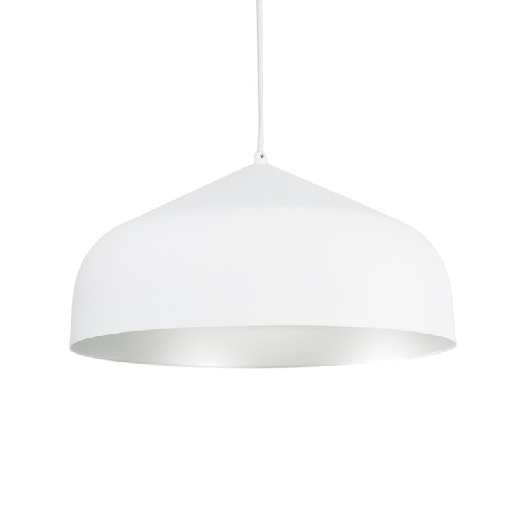 Helena White and Silver Aluminum LED Pendant Light