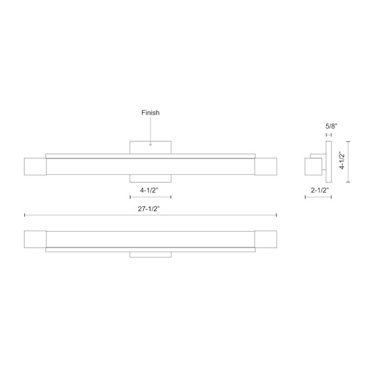 Soho Brushed Nickel Dimmable LED Bath Bar