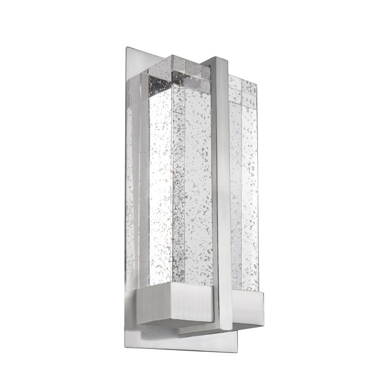 Chrome 12" Dimmable Direct Wired Wall Sconce