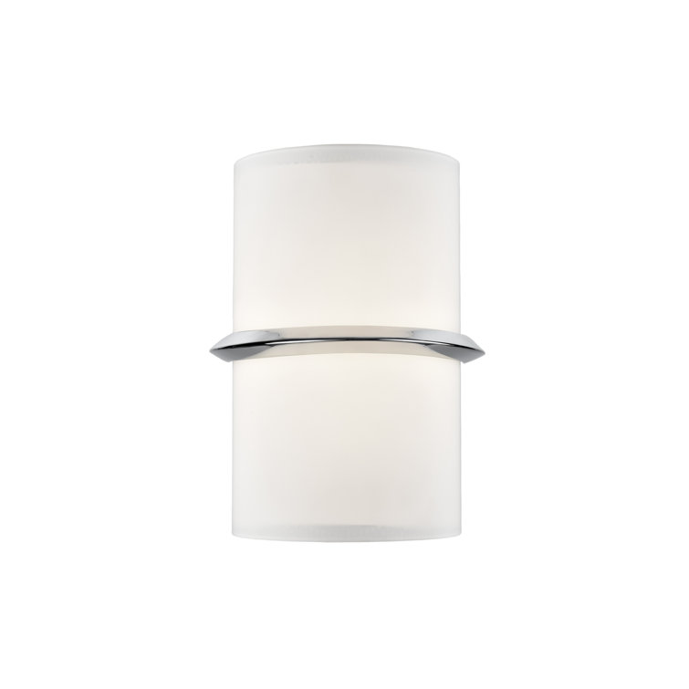 Chrome Cylinder Dimmable Direct Wired Electric Sconce