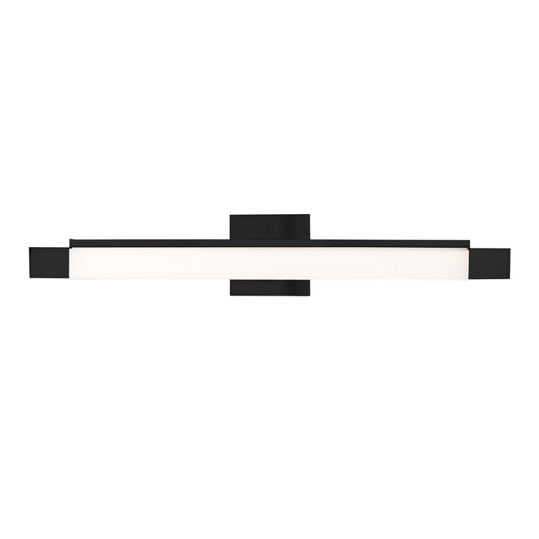 Black 27.5" Dimmable Outdoor LED Bath Bar