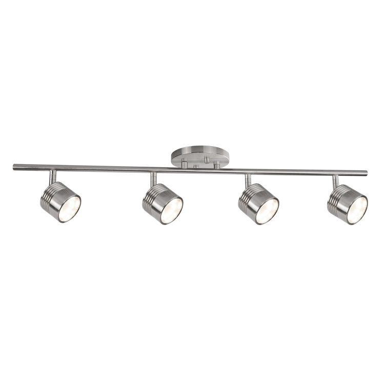 Lyra 30.5" Brushed Nickel 4-Light LED Track Kit