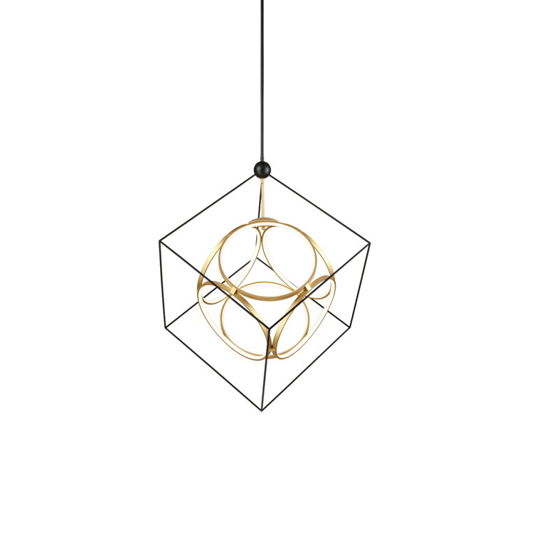 Monza Antique Brass LED Chandelier with Opal Silicon Diffusers