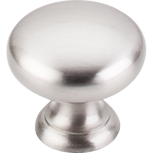 Brushed Satin Nickel Round Cabinet Knob with Mounting Hardware