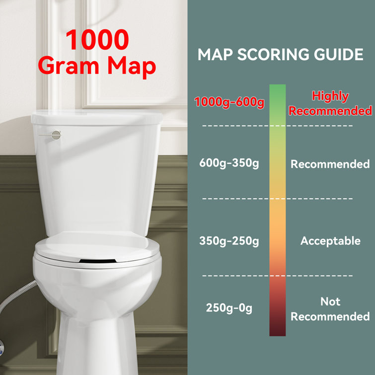 21-Inch High Efficiency White Ceramic Elongated Toilet