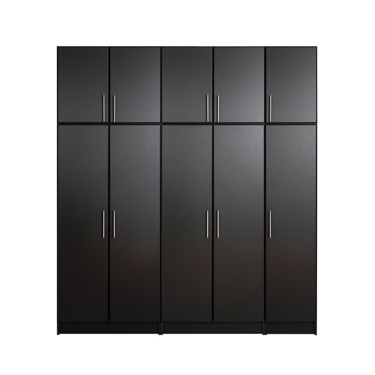 Elite Black 50" Laminated Composite Wood Cabinet with Adjustable Shelving